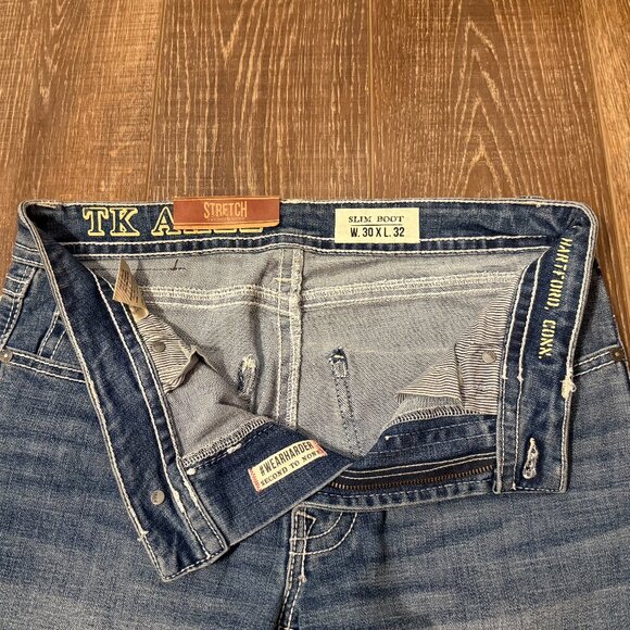 T.K. Axel Slim Boot Jeans – Size 30 x 32 - Picture 13 of 15
